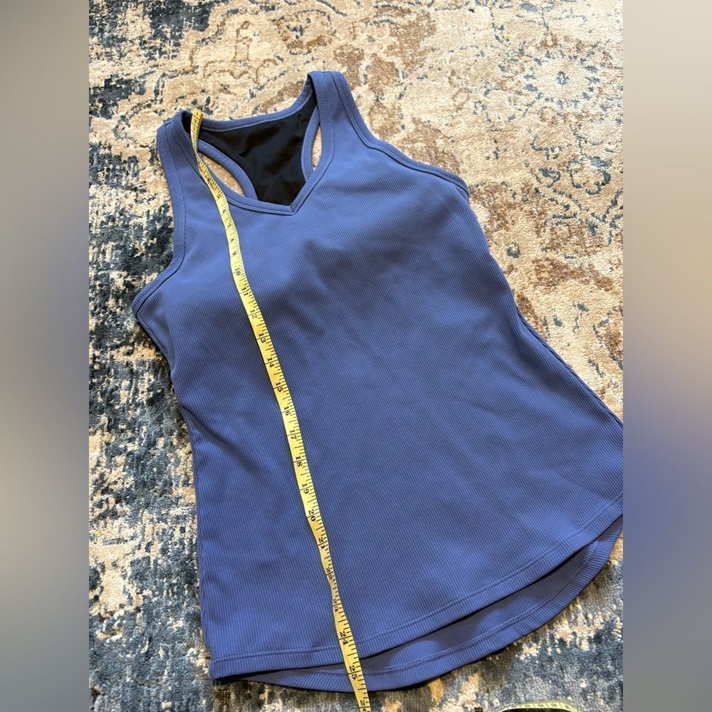 Zella Anytime Rib Racerback Tank Top Medium - Picture 3 of 6